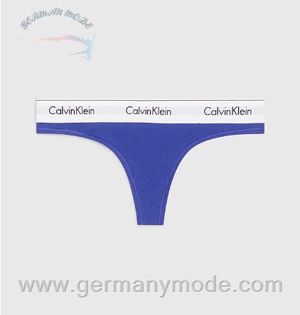 شورت استرینگ زنانه کلوین کلین آمریکا Calvin Klein String Modern Cotton Spectrum Blue 0000F3786EFPT