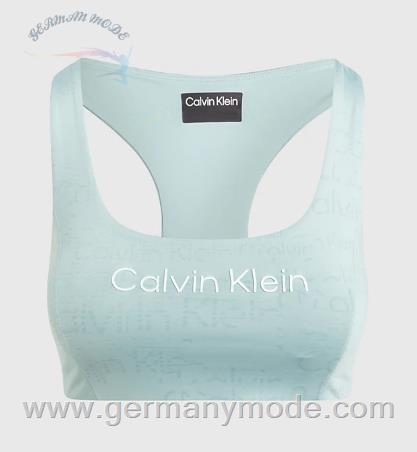سوتین ورزشی کلوین کلین آمریکا Calvin Klein Sport BH Für Mittelstarken Halt Glitch Logo 00GWS3K125I3M