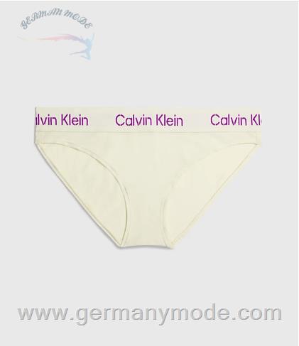 شورت زنانه کلوین کلین آمریکا Calvin Klein Slips Modern Cotton Bone White/Sunset Purple Logo 000QF7459EYAE