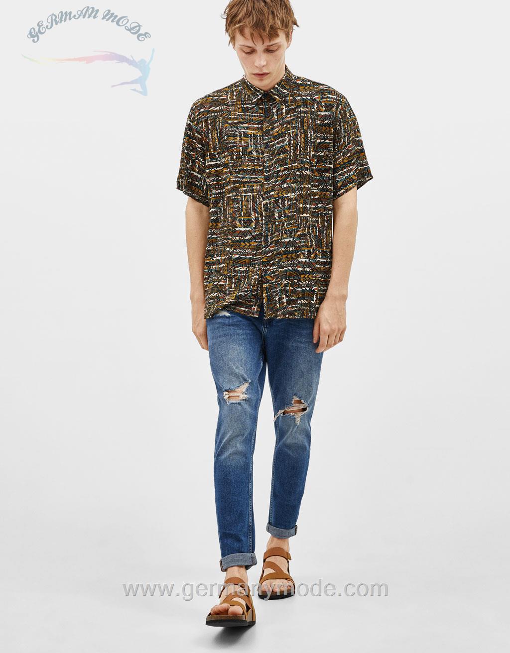 شلوار جین مردانه برشکا اسپانیا Karottenjeans mit Rissen