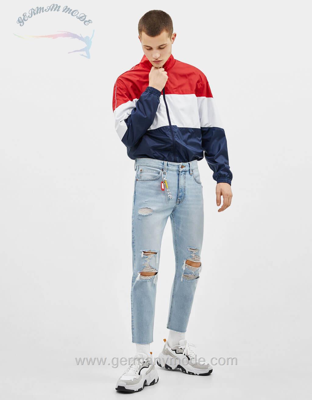 شلوار جین مردانه برشکا اسپانیا Cropped-Jeans im Slim-Fit
