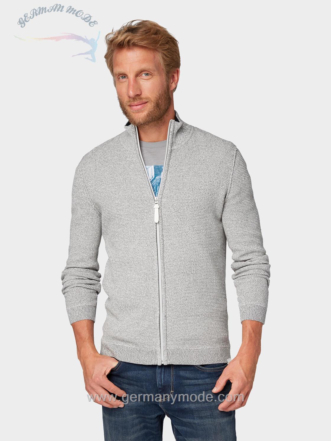 ژاکت مردانه تام تیلور (آلمان) SWEATJACKE MIT STRUKTURMUSTER