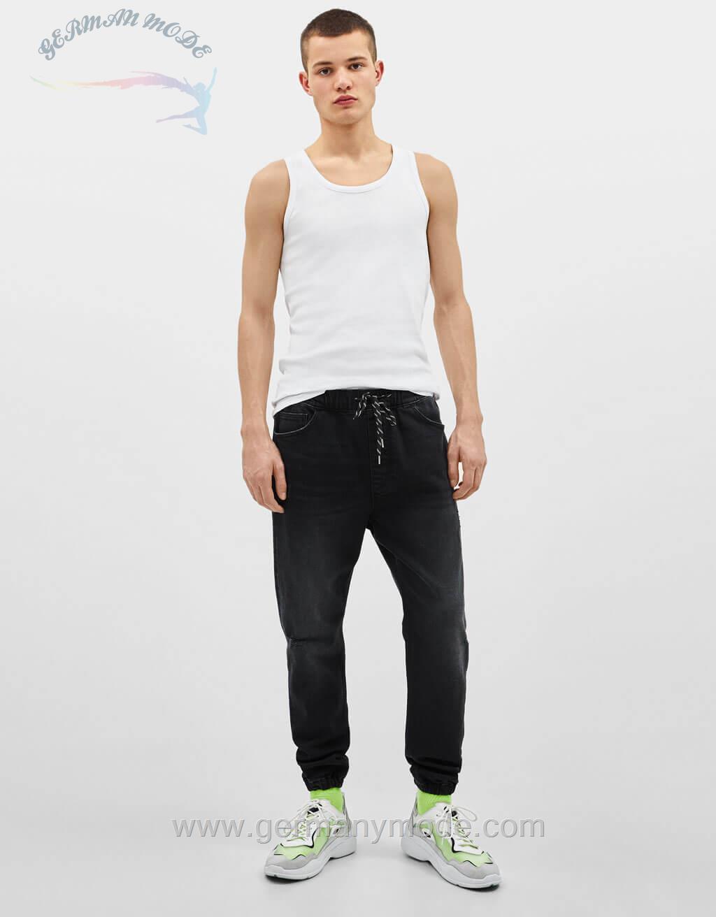 شلوار جین مردانه برشکا اسپانیا Joggerhose aus Denim