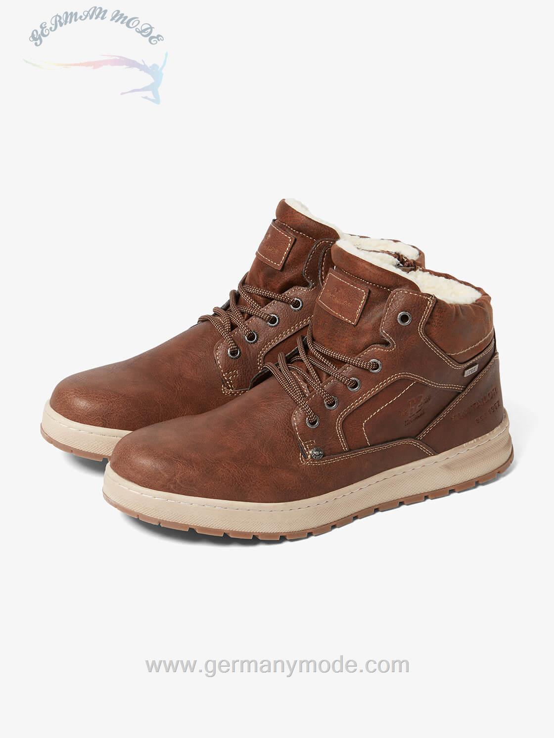 نیم بوت مردانه تام تیلور (آلمان) SCHNÜRSTIEFEL MIT KONTRAST-SOHLE