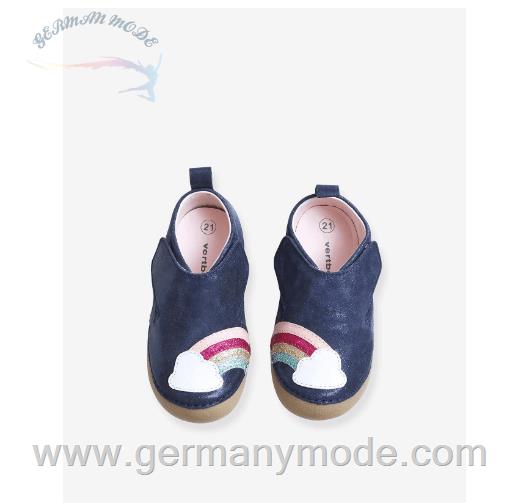 کفش کودک نو پا ورت فرانسه Vertbaudet Mädchen Baby Hausschuhe, Regenbogen - marine