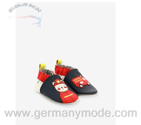 کفش کودک نو پا ربیز Robeez Baby Jungen Krabbelschuhe Soft Soles Fireman ROBEEZ - marine