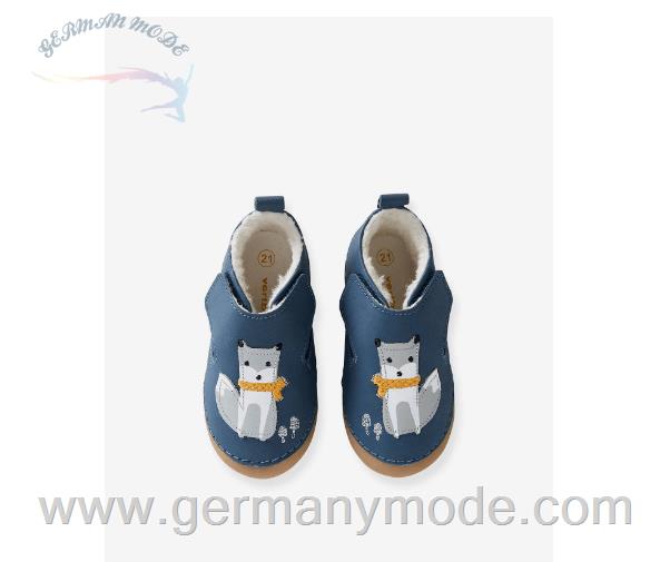 کفش کودک نو پا ورت فرانسه Vertbaudet Gefütterte Jungen Baby Schuhe, Fuchs - blau