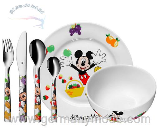 ظروف 6 تکه مخصوص کودکان WMF Kindergeschirr- und besteck Disney Mickey Mouse, 6-tlg