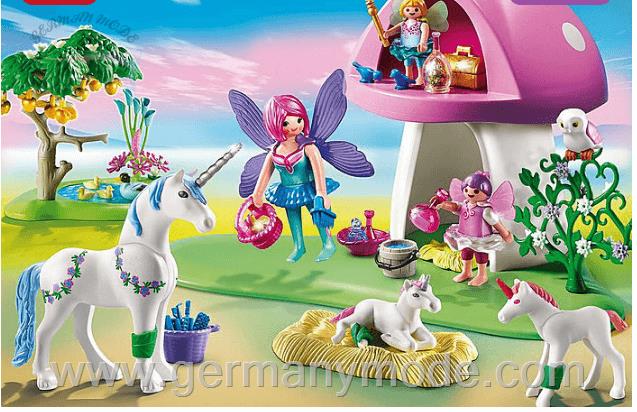 ست اسباب بازی باغ پری تک شاخ Feenwäldchen mit Einhornpflege Produktnr 6055