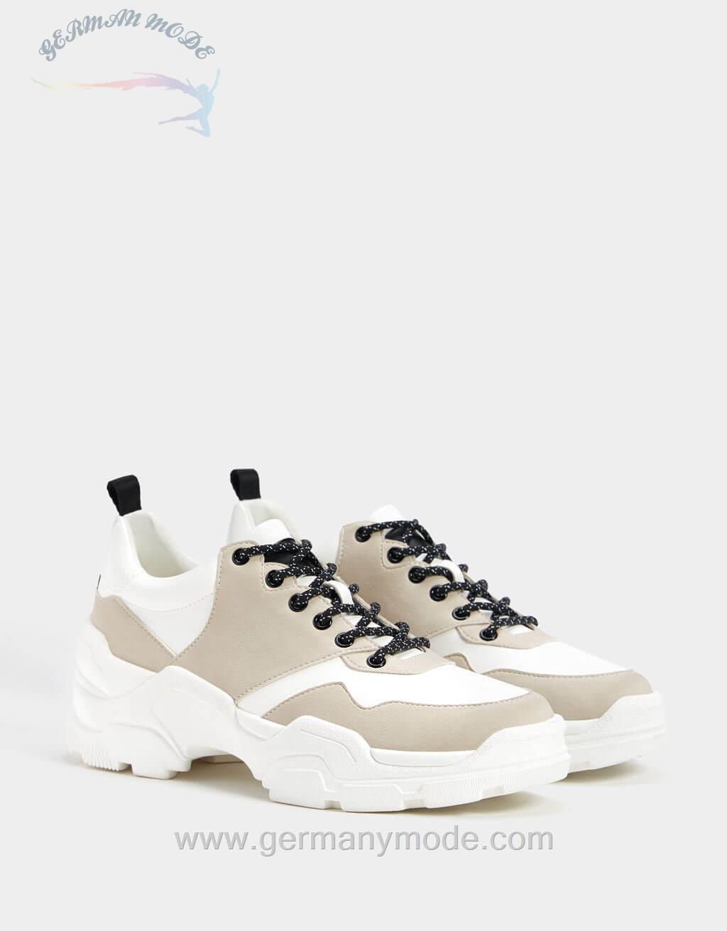 کتانی زنانه برشکا اسپانیا Kombinierte Ugly-Sneaker