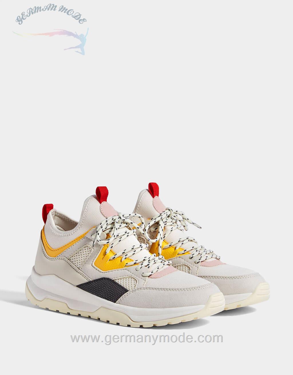 کتانی زنانه برشکا اسپانیا Sneaker mit buntem Besatz