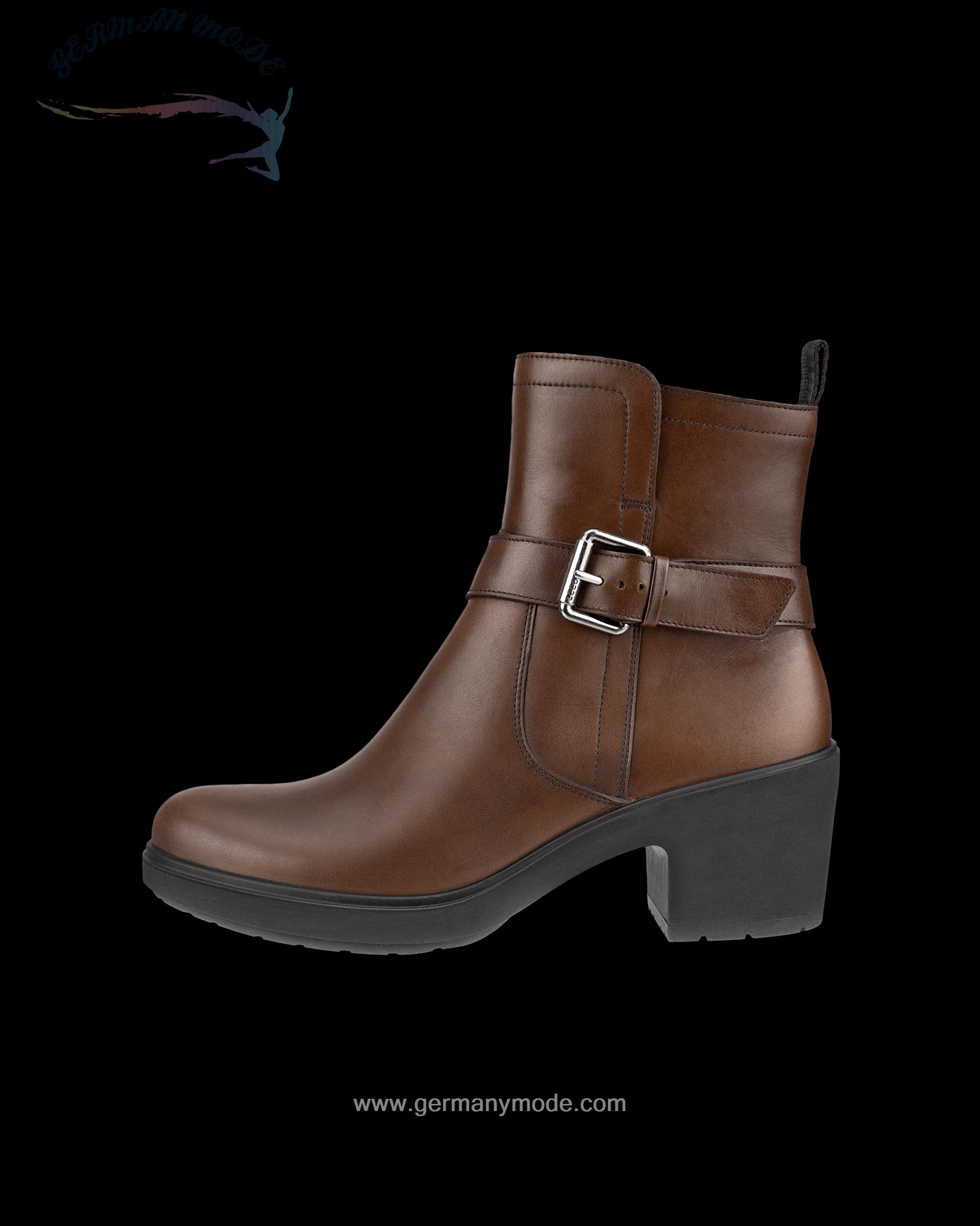 نیم بوت زنانه اکو دانمارک ECCO METROPOLE ZURICH Damen Wasserdichter Lederstiefel Braun