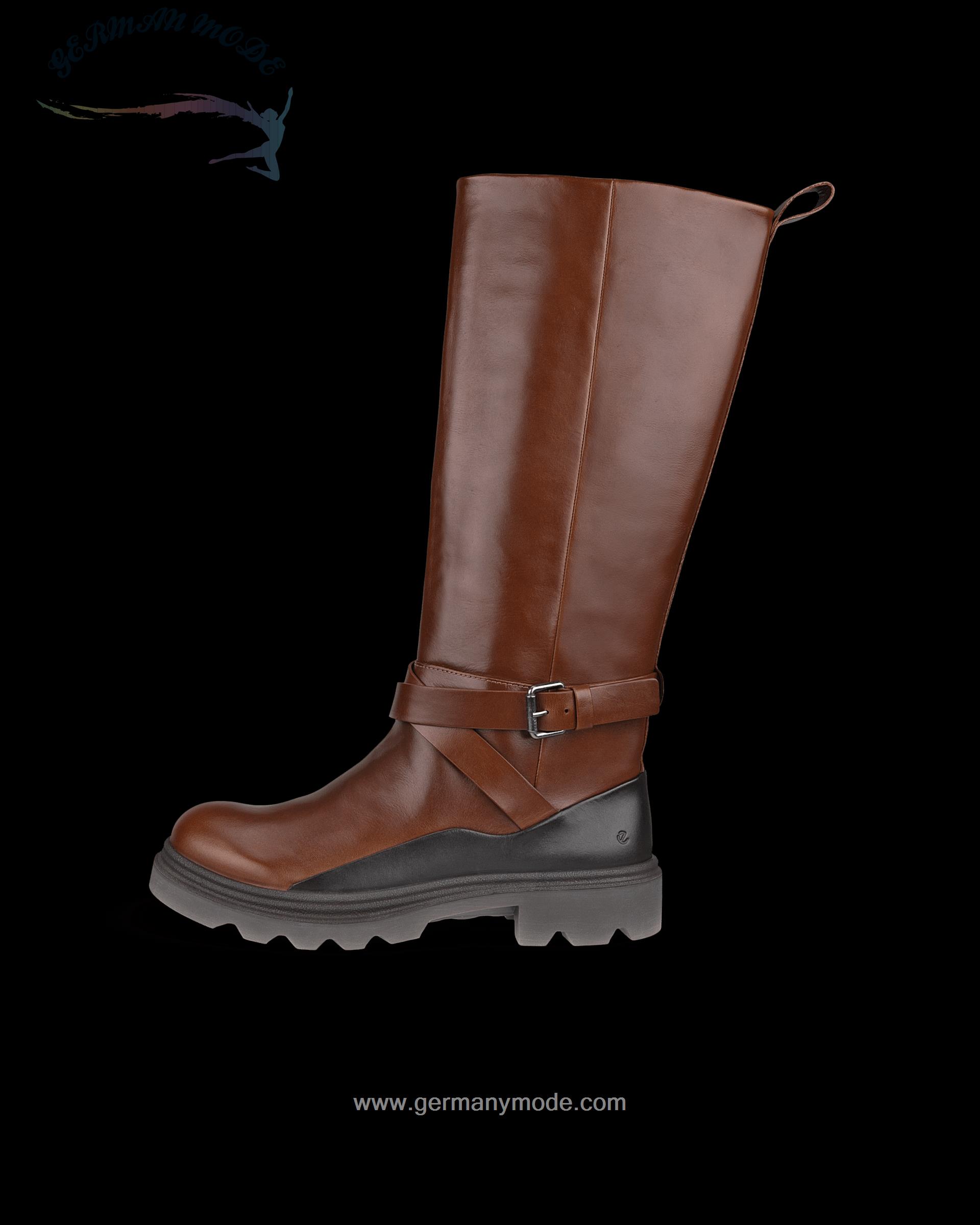 بوت زنانه اکو دانمارک ECCO GRAINER W Damen Halbhoher Stiefel aus Leder Braun