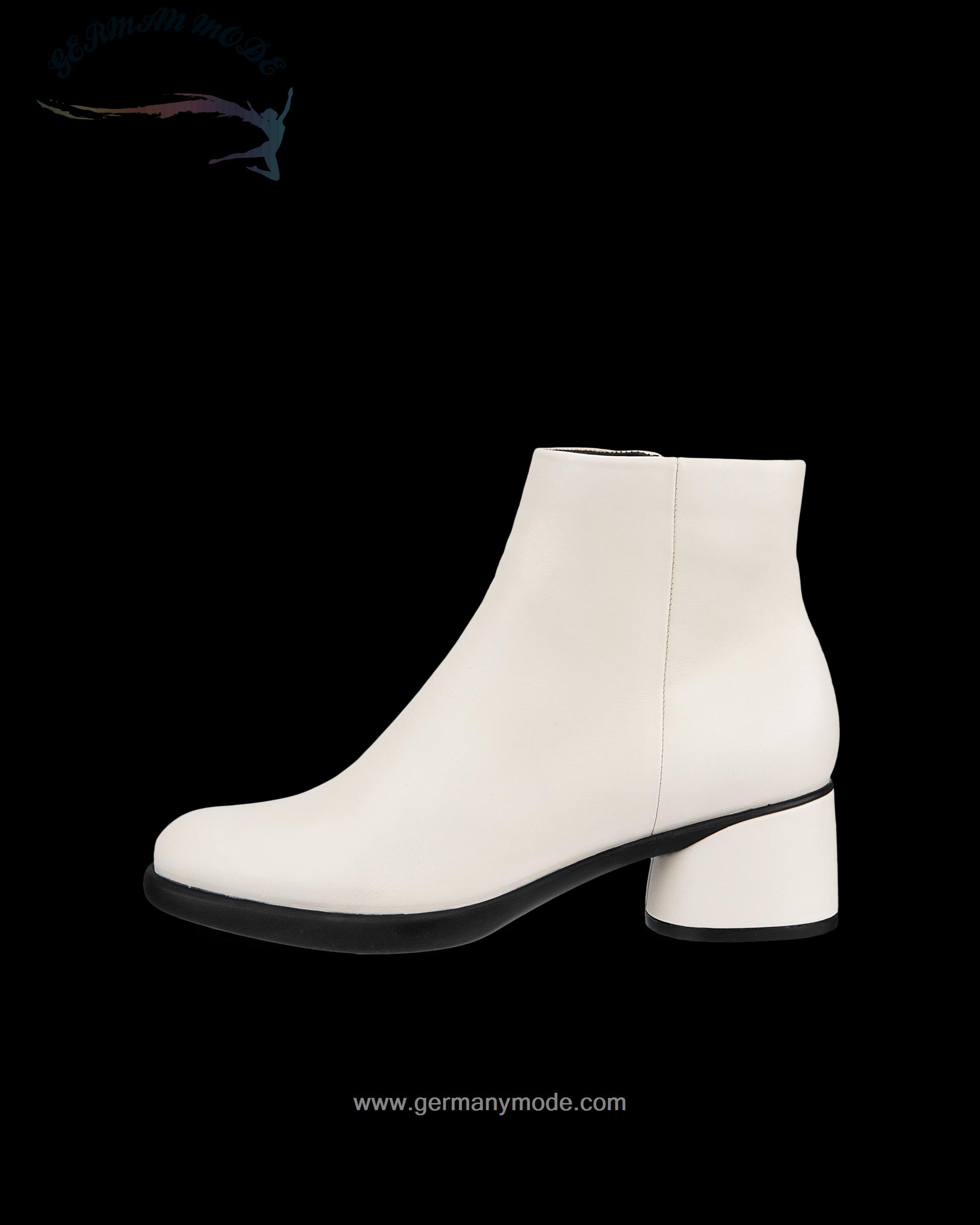 نیم بوت زنانه اکو دانمارک ECCO SCULPTED LX 35 Damen Halbhoher Stiefel aus Leder Weiß
