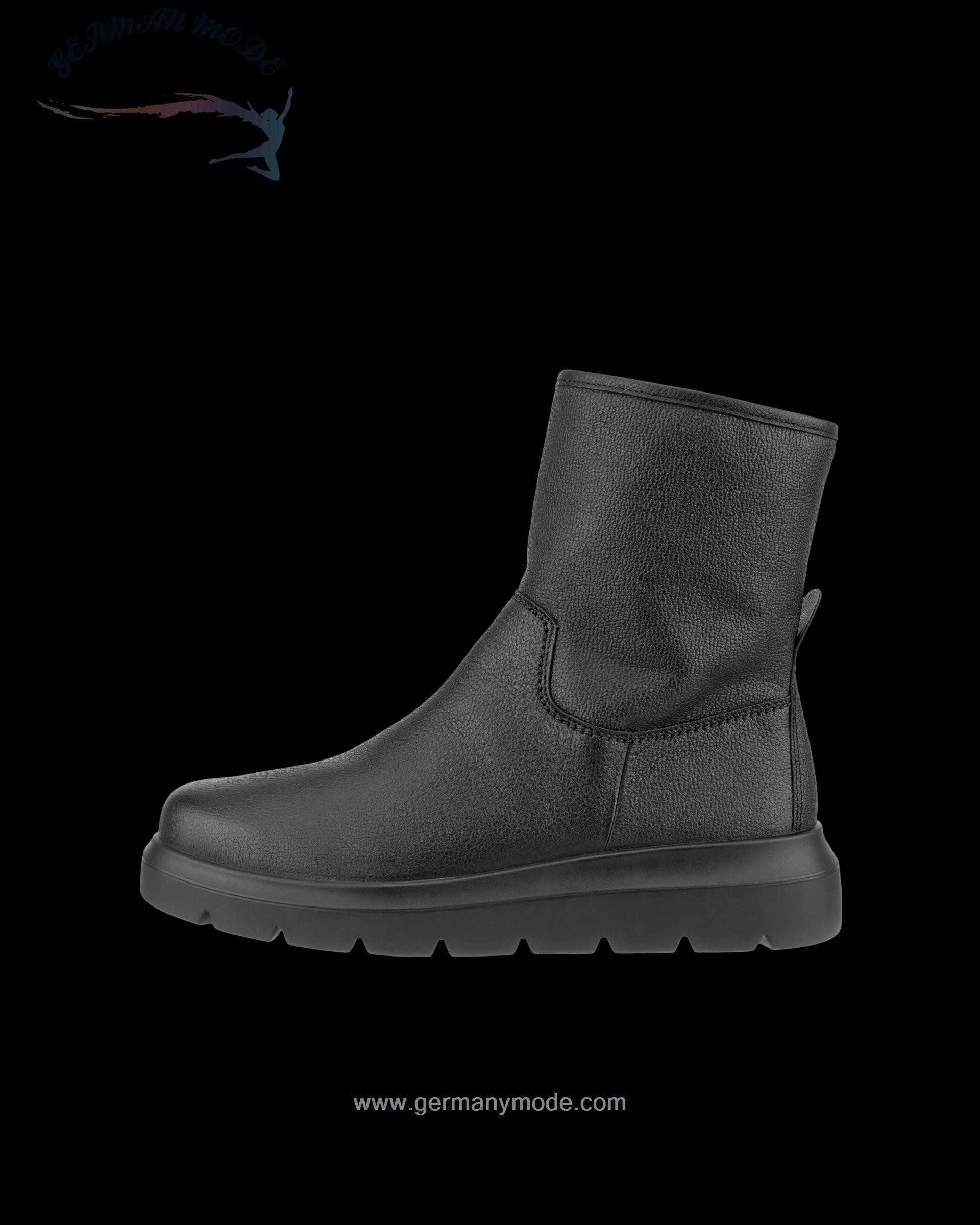 نیم بوت ضد آب زنانه اکو دانمارک ECCO NOUVELLE Damen Wasserdichter Lederstiefel Schwarz