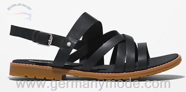 صندل زنانه تیمبرلند آمریکا TIMBERLAND CHICAGO RIVERSIDE STRAPPY HEEL SANDAL FOR WOMEN IN BLACK