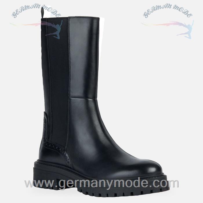 نیم بوت زنانه جی اوکس ایتالیا GEOX CHELSEA BOOTS Iridea Dame Schwarz