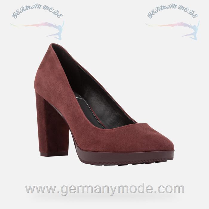 کفش زنانه جی اوکس ایتالیا GEOX PUMPS MIT HOHEM ABSATZ Walk Pleasure 85 Dame Weinrot
