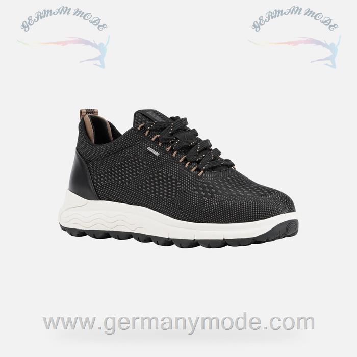 کتانی ضد آب زنانه جی اوکس ایتالیا GEOX NIEDRIGE SNEAKERS Spherica 4x4 Abx Dame Schwarz/Dunkelbeige