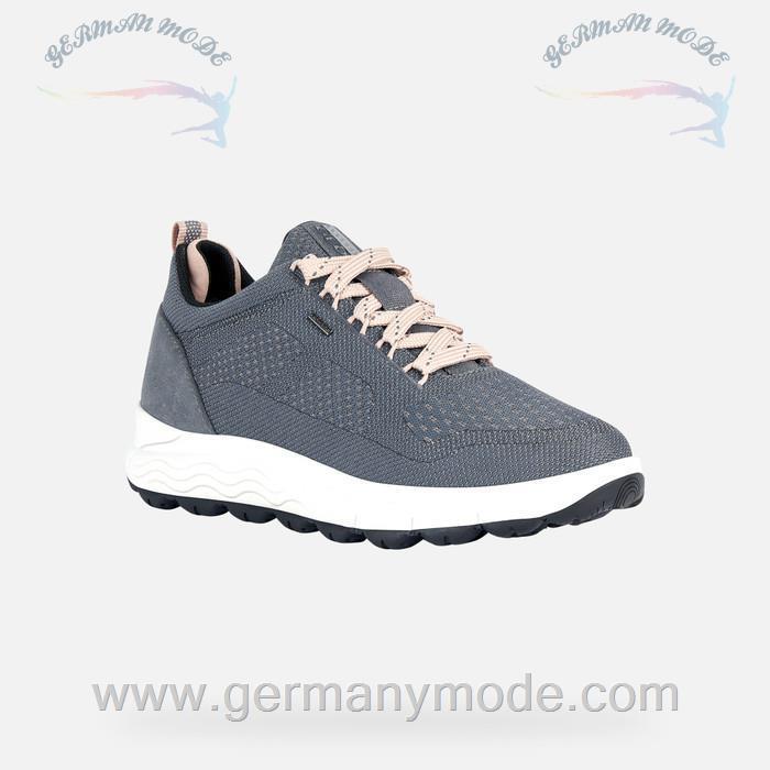 کتانی ضد آب زنانه جی اوکس ایتالیا GEOX NIEDRIGE SNEAKERS Spherica 4x4 Abx Dame Hellgrau/Altrosa