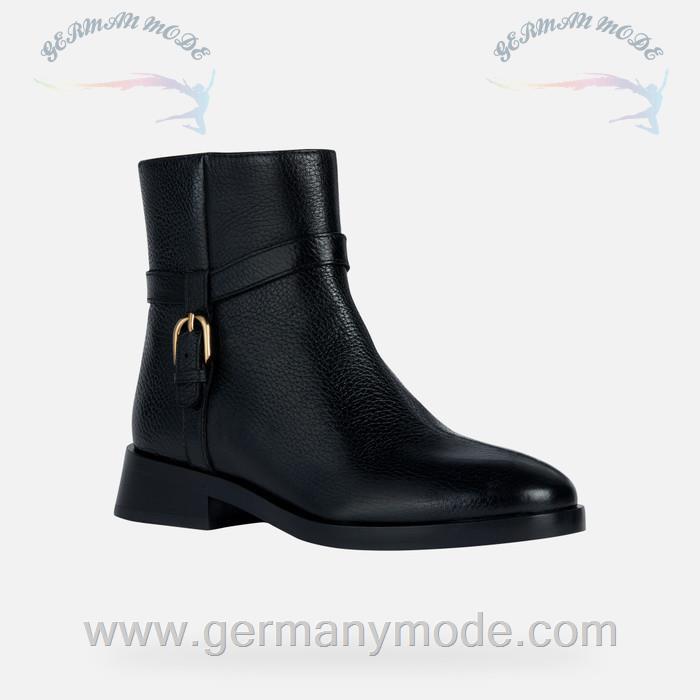 نیم بوت زنانه جی اوکس ایتالیا GEOX NIEDRIGE STIEFELETTEN Tormalina Dame Schwarz