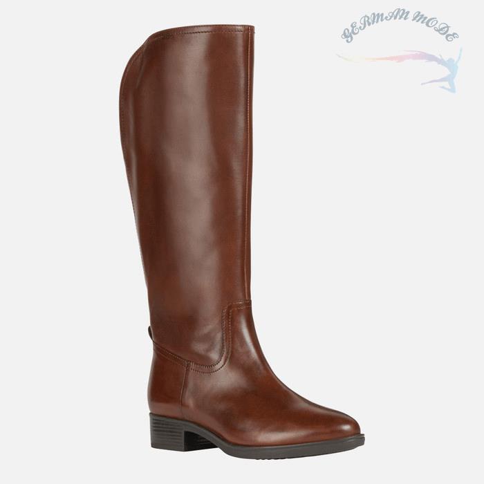 بوت زنانه جی اوکس ایتالیا GEOX HOHE STIEFEL Felicity Dame Braun