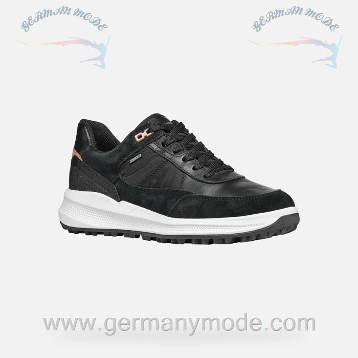 کتانی ورزشی ضد آب زنانه جی اوکس ایتالیا GEOX WASSERDICHTE SCHUHE Pg1x Abx Dame Abx Dame Schwarz