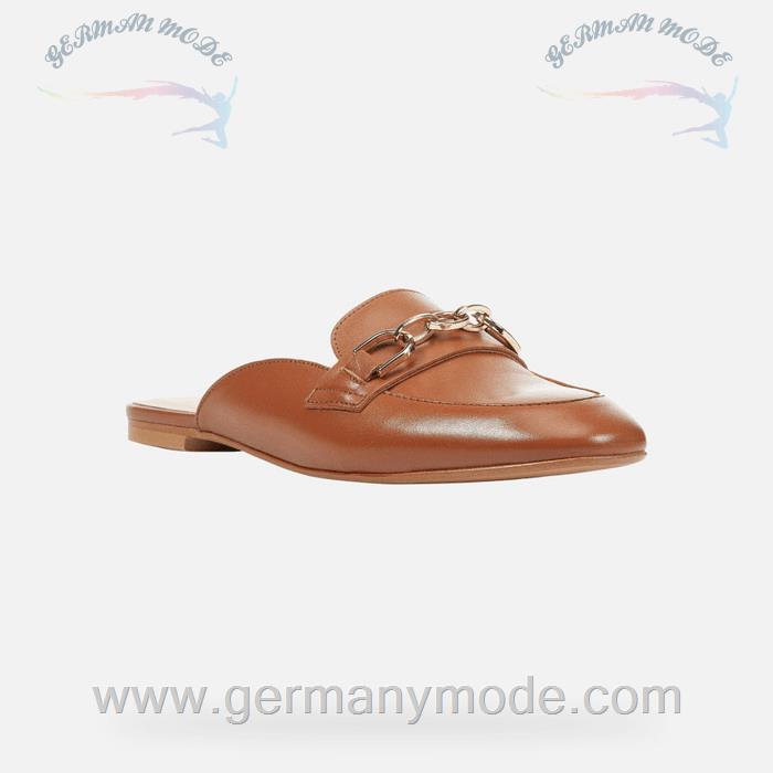 صندل زنانه جی اوکس ایتالیا GEOX LEDERMOKASSINS Llizia Dame Cognac