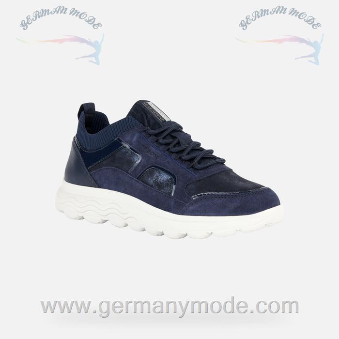کتانی ورزشی زنانه جی اوکس ایتالیا GEOX NIEDRIGE SNEAKERS Spherica Dame Marineblau