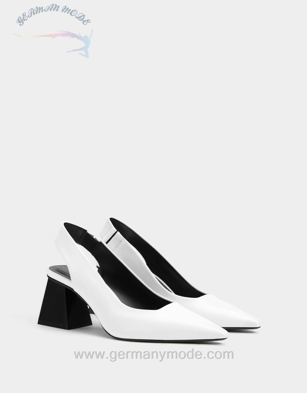 کفش مجلسی زنانه برشکا اسپانیا Schuhe mit halbhohem Absatz und offener Ferse