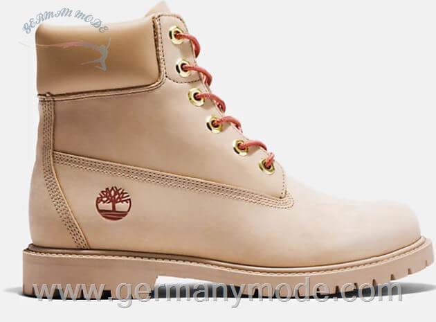 بوت ضد آب زنانه تیمبرلند آمریکا TIMBERLAND HERITAGE 6 INCH BOOT FOR WOMEN IN BEIGE