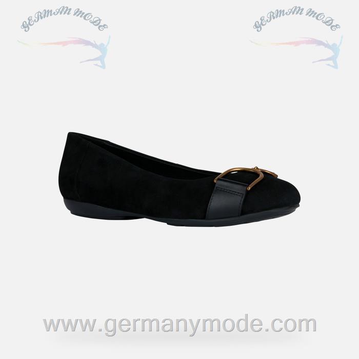 کفش زنانه جی اوکس ایتالیا GEOX WILDLEDER-BALLERINAS Annytah Dame Schwarz