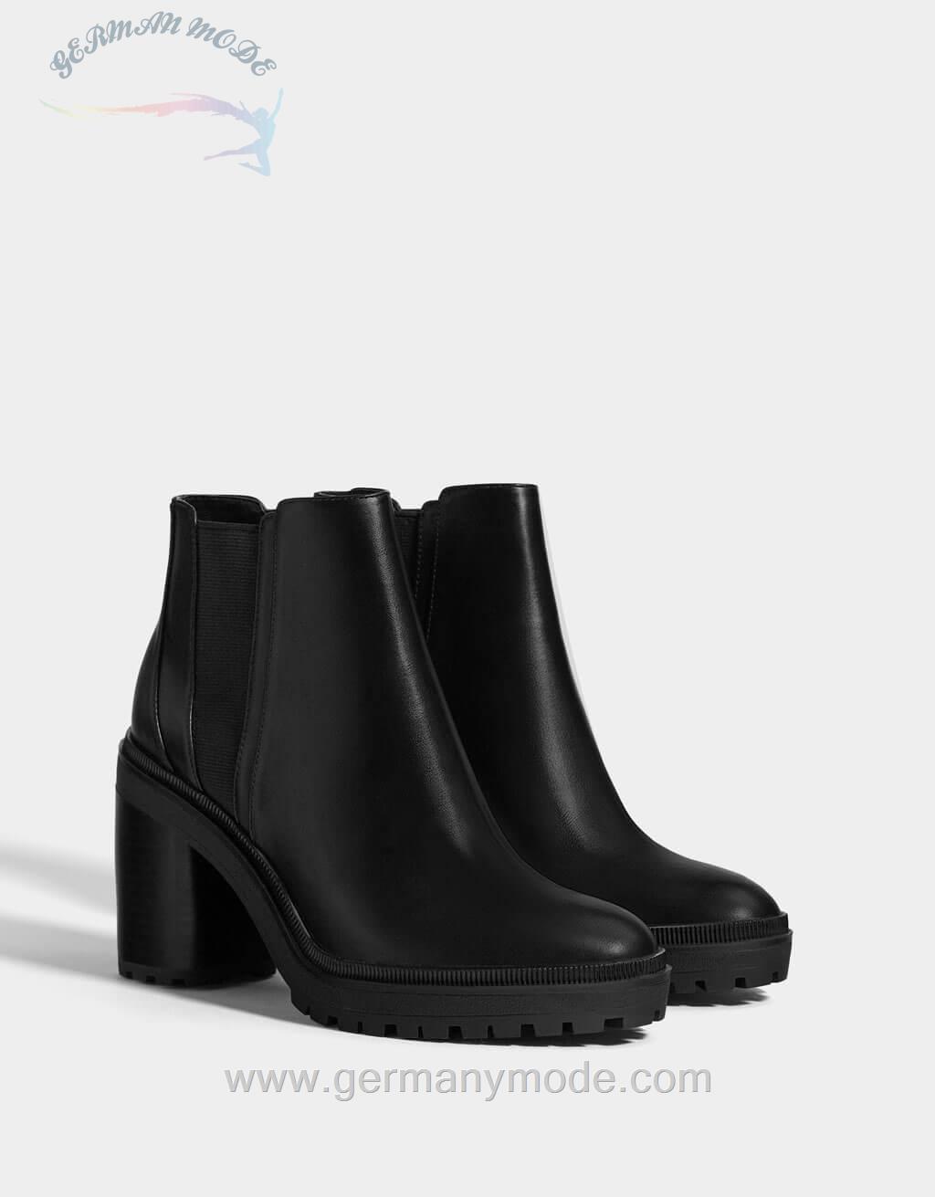 نیم بوت زنانه برشکا اسپانیا Stiefeletten mit Plateau-Absatz und seitlichen