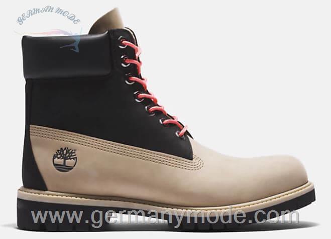 بوت ضد آب مردانه تیمبرلند آمریکا Timberland PREMIUM 6 INCH BOOTS FOR MEN IN BEIGE BLACK