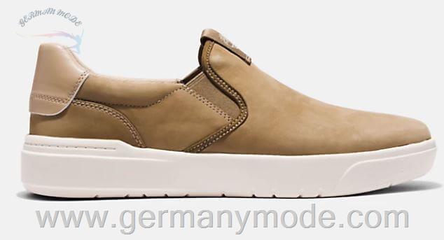 کفش راحتی مردانه تیمبرلند آمریکا Timberland SENECA BAY SLIP ONS FOR MEN IN BEIGE