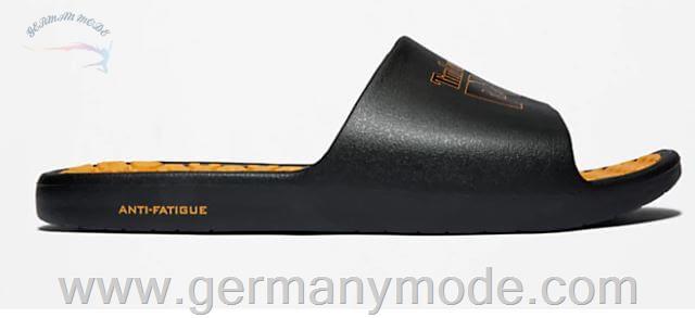 صندل مردانه زنانه تیمبرلند آمریکا TIMBERLAND PRO SLIDERS WITH ANTI FATIGUE TECHNOLOGY IN BLACK ORANGE
