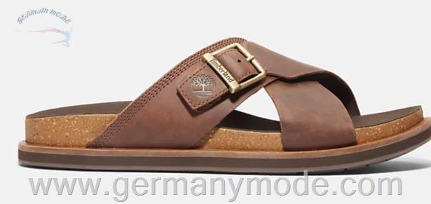 صندل مردانه تیمبرلند آمریکا TIMBERLAND AMALFI VIBES CROSS SLIDE SANDAL FOR MEN IN BROWN