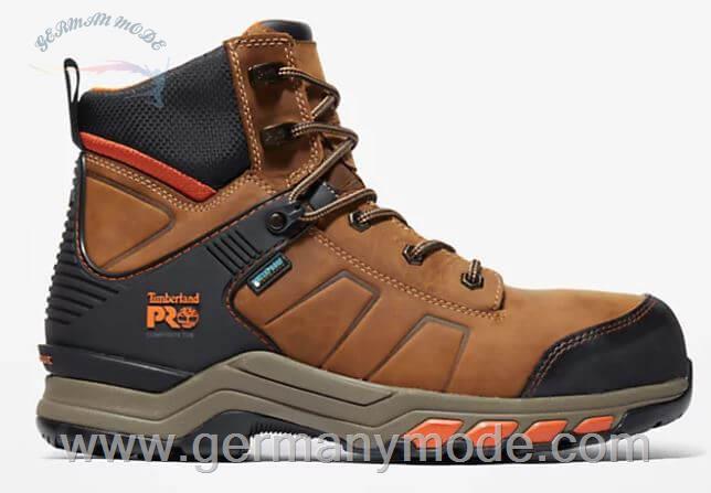بوت کار ضد آب مردانه تیمبرلند آمریکا TIMBERLAND PRO HYPERCHARGE 6 INCH WORK BOOT WITH TOE PROTECTION FOR MEN IN BROWN