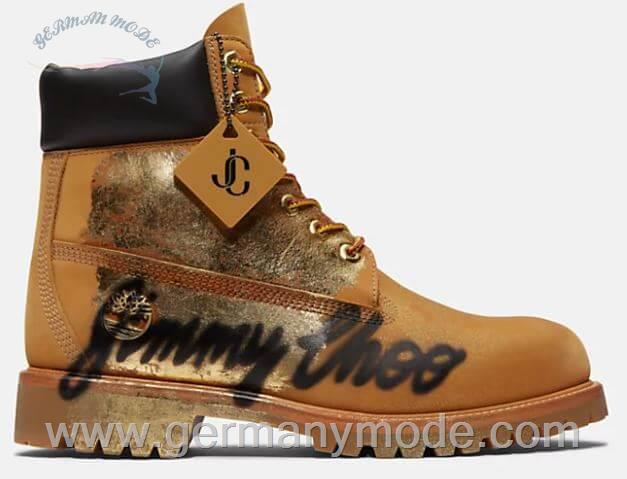 بوت مردانه تیمبرلند آمریکا Timberland JIMMY CHOO X SPRAY PAINT BOOT FOR MEN IN YELLOW